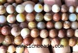 CAA6262 15 inches 8mm round wood jasper beads wholesale