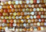 CAA6366 15 inches 6mm round orange banded agate beads wholesale
