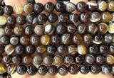 CAA6397 15 inches 8mm round coffee banded agate beads wholesale