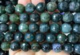 CAA6463 15 inches 12mm faceted round moss agate beads wholesale