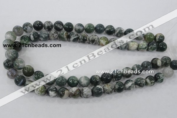 CAA703 15.5 inches 12mm round tree agate gemstone beads wholesale