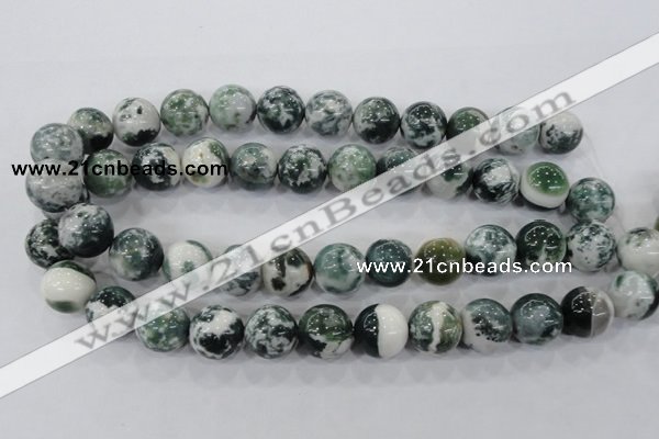 CAA705 15.5 inches 16mm round tree agate gemstone beads wholesale