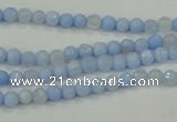 CAA734 15.5 inches 4mm faceted round blue lace agate beads wholesale