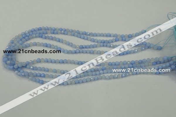 CAA734 15.5 inches 4mm faceted round blue lace agate beads wholesale