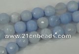 CAA736 15.5 inches 8mm faceted round blue lace agate beads wholesale