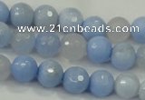 CAA737 15.5 inches 10mm faceted round blue lace agate beads wholesale