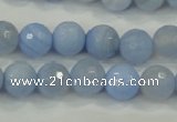 CAA738 15.5 inches 12mm faceted round blue lace agate beads wholesale