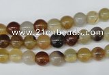 CAA890 15.5 inches 6mm round agate gemstone beads wholesale