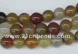 CAA891 15.5 inches 8mm round agate gemstone beads wholesale