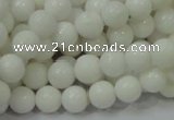 CAA93 15.5 inches 10mm round white agate gemstone beads wholesale