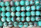 CAB1033 15 inches 10mm round blue agalmatolite beads wholesale