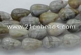 CAB143 15.5 inches 8*12mm teardrop bamboo leaf agate beads