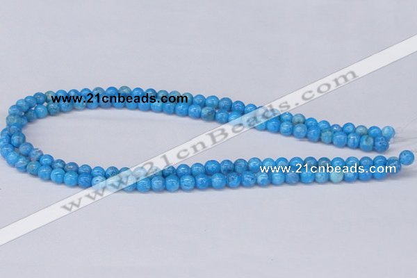 CAB220 15.5 inches 6mm round blue crazy lace agate beads