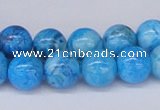 CAB222 15.5 inches 10mm round blue crazy lace agate beads