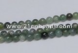 CAB382 15.5 inches 4mm round moss agate gemstone beads wholesale