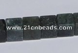 CAB399 15.5 inches 12*12mm cube moss agate gemstone beads wholesale