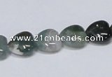 CAB406 15.5 inches 12*12mm heart moss agate gemstone beads wholesale