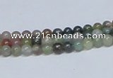 CAB430 15.5 inches 4mm round indian agate gemstone beads wholesale