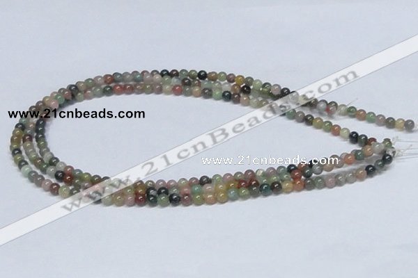 CAB431 15.5 inches 5mm round indian agate gemstone beads wholesale