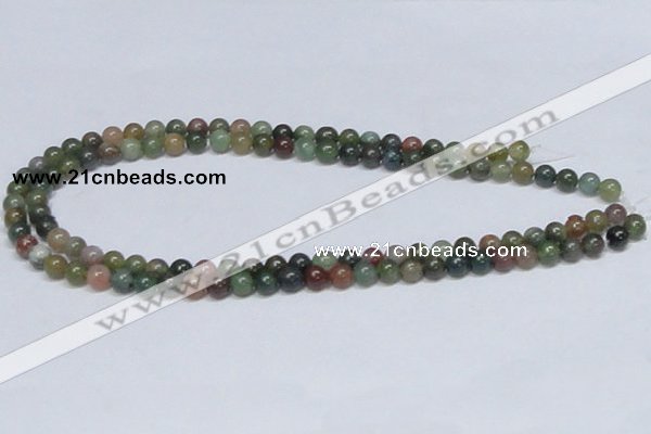 CAB432 15.5 inches 7mm round indian agate gemstone beads wholesale