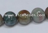 CAB435 15.5 inches 14mm round indian agate gemstone beads wholesale