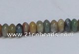 CAB440 15.5 inches 4*8mm rondelle indian agate gemstone beads