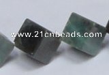 CAB443 15.5 inches 14*14mm inclined cube indian agate gemstone beads