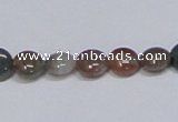 CAB448 15.5 inches 8mm flat round indian agate gemstone beads