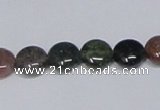 CAB449 15.5 inches 10mm flat round indian agate gemstone beads