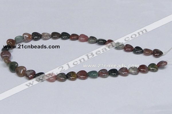 CAB454 15.5 inches 12*12mm heart indian agate gemstone beads