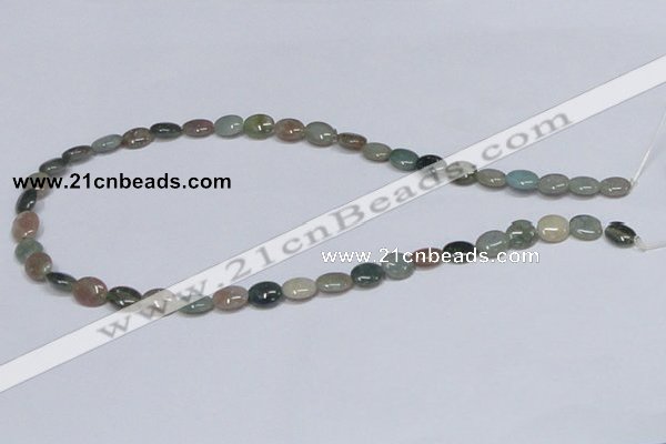 CAB456 15.5 inches 8*10mm oval indian agate gemstone beads wholesale