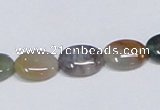 CAB457 15.5 inches 10*14mm oval indian agate gemstone beads wholesale