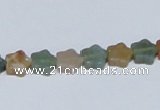 CAB458 15.5 inches 8*8mm star indian agate gemstone beads wholesale