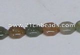 CAB467 15.5 inches 8*10mm freeform indian agate gemstone beads