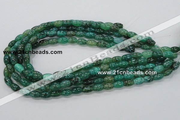 CAB50 15.5 inches 8*12mm egg-shaped peafowl agate gemstone beads