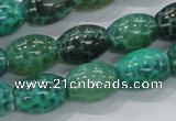 CAB51 15.5 inches 12*16mm egg-shaped peafowl agate gemstone beads