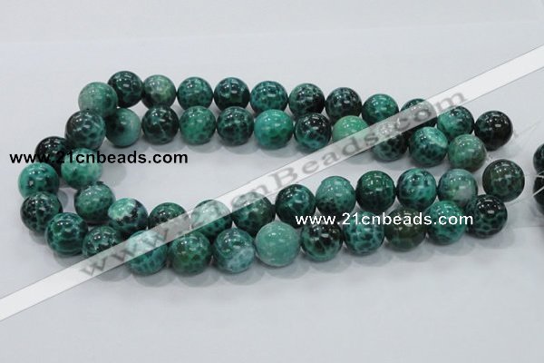 CAB54 15.5 inches 16mm round peafowl agate gemstone beads wholesale