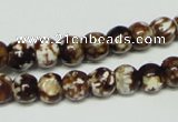 CAB609 15.5 inches 8mm round leopard skin agate beads wholesale