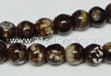 CAB610 15.5 inches 10mm round leopard skin agate beads wholesale