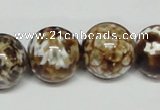 CAB614 15.5 inches 18mm round leopard skin agate beads wholesale