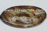 CAB632 15.5 inches 25*50mm oval leopard skin agate beads wholesale