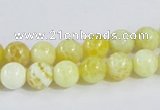 CAB659 15.5 inches 8mm round fire crackle agate beads wholesale