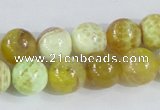 CAB661 15.5 inches 12mm round fire crackle agate beads wholesale