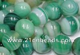 CAB715 15.5 inches 8mm round green agate gemstone beads wholesale