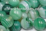 CAB716 15.5 inches 10mm round green agate gemstone beads wholesale