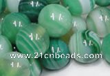 CAB717 15.5 inches 12mm round green agate gemstone beads wholesale