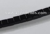 CAB834 15.5 inches 6*6mm cube black agate gemstone beads wholesale