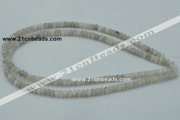 CAB900 15.5 inches 4*6mm rondelle natural crazy agate beads wholesale