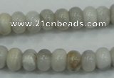 CAB901 15.5 inches 6*10mm rondelle natural crazy agate beads wholesale