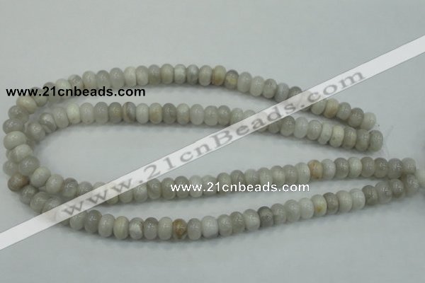 CAB901 15.5 inches 6*10mm rondelle natural crazy agate beads wholesale